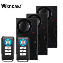 System Wsdcam Wireless Vibration Alarm with Remote Control Antitheft Alarm Door and Window Alarm Motorcycle Bicycle Security Sensors