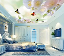 Wallpapers Custom Po Wallpaper Home Decor Large European Style Classical Pattern 3D Living Room Ceiling Butterfly Murals