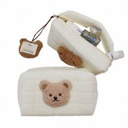 portable Cute Bear Baby Toiletry Bag Make Up Cosmetic Bags Diaper Pouch Baby Items Organizer Reusable Cott Cluth Bag for Mommy 91UE#