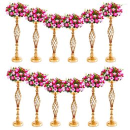 Vases 12Pcs/20Pcs Arrangement Stand Wedding Flower Centerpieces Elegant Candelabra Candle Holder For Reception Table