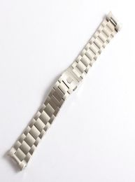 Watchband Men 22mm Pure Brushed Solid Stainless Steel Brushed Watch Band Strap Bracelets for CARRERA5942905