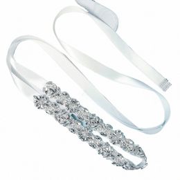 handmade Rhineste Fr Belts for Women Accories Party Prom Bridal Wedding Dr Belt Bride S Bridesmaid Gift L4iq#