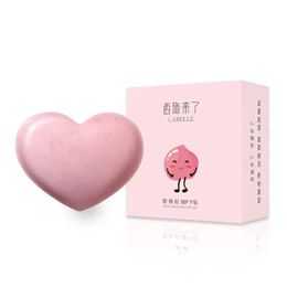 Handmade Soap Women Whitening Peach Soap Skin Bleaching Cream Soap Armpits Underarm Groyne Feminine Intimate Ass Soap Hip Soap Private Soap 240416