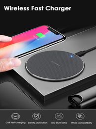 10W Qi Wireless Charger For iPhone 12 11 Pro Xs Max Mini X Xr 8 Plus Induction Fast Wireless Charging Pad For Samsung Xiaomi7028270