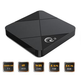 Mini Q3 Android TV BOX Amlogic S905L Quad Core 1GB 8GB 24G WIFI 4K Media Player Smart Set Top Box 1G8G2069580