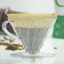 Coffee Dripper V60 Resin Coffee Philtre for Pour Over Barista Coffee Brewing - Perfect for Brewing 1-4 Cups of Delicious Coffee at Home