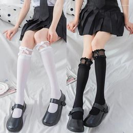 Women Socks Lolita Bow Cute Long Knee Korea Style Cotton Cosplay JK