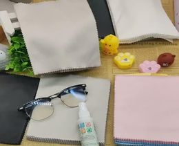 Microfiber Eyeglasses Cloth Sunglasses Eyewear Specs Cleaning Cloth Glasses Black Clean Lens cloth Cell Phone Laptop3632797