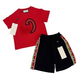 New designer children's clothing set Summer Boys and Girls tracksuit Baby Baby short sleeve clothes for kids Size 90cm-150cm D03