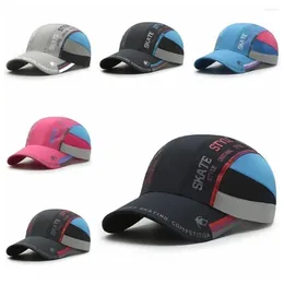 Ball Caps Printed Panel Baseball Hat Sun Protection Quick Dry Hats Cotton Sunshade