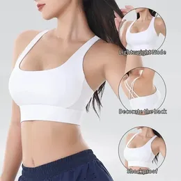 Yoga Outfit Korean Style Fashion Women Fitness Bras Race Back Sports Nylon Top Bra Sexy Breathable Underwear For Gym