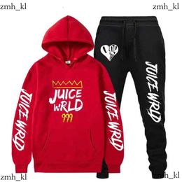 RIP Juice Wrld Hoodies Designer Sweatshirt + Sweatpants Suits Men Women Hip Hop Juice Wrld Trap Rap Pullover Two Piece Set Sudaderas 434