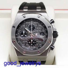 AP Brand Wrist Watch Royal Oak Offshore 42mm Calendar Timing Red Devil Vampire Automatic Mechanical Steel Fashion Men's Watch Steel 26470ST.OO.A104CR.01 Grey Plate