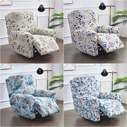 Chair Covers Floral Retro Recliner Sofa Cover All-inclusive Elastic Massage Lounger Slipcover For Living Room Bedroom Armchair