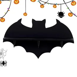 Decorative Plates Halloween Wall Shelf Unique Bat Pendant Crystal Multipurpose Scary Shape Room Storage Decor Tool