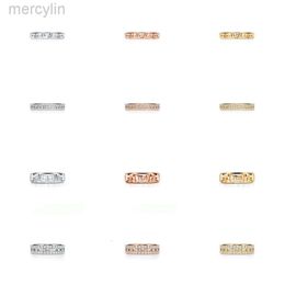 Desginer Tiffanybracelet Tiffanie Tiffanyjewelry t Home Precision High Quality New Hollow Double Ring T-shaped Row Geometric Thread Style Fashion Hundred Towers