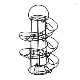 Kitchen Storage Spiral Egg Holder 24 Eggs Countertop Organiser Shelf Skelter Deluxe Spiralling Dispenser Rack Basket