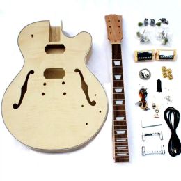 Cables PROJECT SEMI HOLLOW DIY ELECTRIC GUITAR KIT WITH ALL ACCESSORIES BY CNC