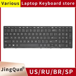 Keyboards New US Russian Laptop Keyboard For HP Zbook 15 G3 G4 17 G3 G4 zbook15 848311 pk131c32a03 With Backlight