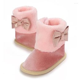 Boots Winter Warm Born Baby Cotton Booties Rubber Non-slip Sole Toddler Boy Girl First Walkers Infant Shoes