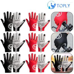Cycling Gloves Full Finger Riding Anti Slip Road Mountain Bike Breathable Sun-proof Comfortable For Adults Women Men