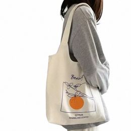 new Women Canvas Vest Shoulder Bag Big Capacity Cloth Shop Bags Bubble Girls Ins Reusable Beach Shopper Bag C0N7#