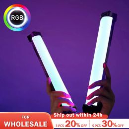 Portable RGB Magnetic Photography Lighting Handheld LED Fill Light Stick Lamp Vlog Fill Light For YouTube Video Picture Shooting