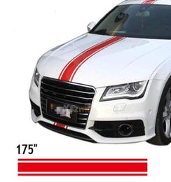 45015cmRoll 175quot Car Styling Hood Roof Tail Decal Car vinyl Decals Stickers Racing Stripes Stickers For All Cars2826148