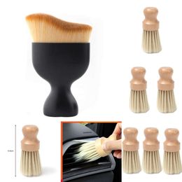 2024 Round Detailing Cleaning Brush Car Air Outlet Corner Dust Remover For Interior Home Office PC Laptop Keyboard Wash Brushes Tools