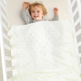 Blankets Baby Knitted Born Swaddle Nursery Stroller Crib Quilts Cosy Warm Toddler Throw Playing Mats Children Boy Girl Covers