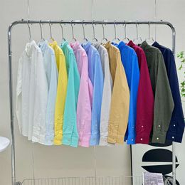 Ralp Laurens Polo Designer Shirt RL Top Quality Luxury Fashion Shirts Pony Embroidered Classic Linen Long Sleeved Sunscreen Shirt Spring/Summer Loose Men Women