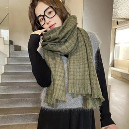 Schals Frauen Winter koreanischer Stil Hound tooth warme dicke Studenten All-Match BF Elegant Fashion Shaw