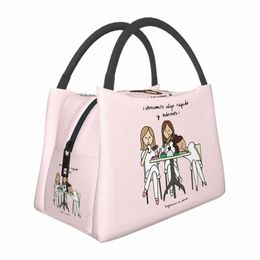 enfermera En A Doctor Nurse Medical Insulated Lunch Tote Bag for Women Cooler Thermal Bento Box Outdoor Cam Travel T0cc#