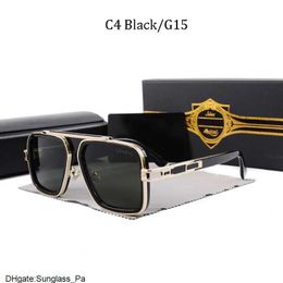 DITA Vintage Pilot Square Men Designer Sunglasses Fashion Shades Golden Frame Glasses UV400 Gradient LXN-EVO SRAV