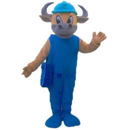 2024 Adult size halloween bull Mascot costume Advertising Leaflets Clothings mascotte theme fancy dress carnival costum