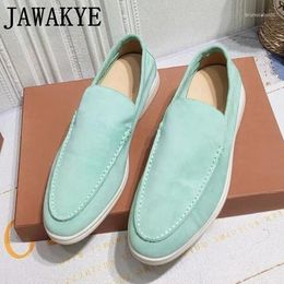 Casual Shoes Arrival Couple Loafers Shallow Round Toe Suede Ballets Flat Comfort Multicolor Outdoor Driving Brand Spring Mule