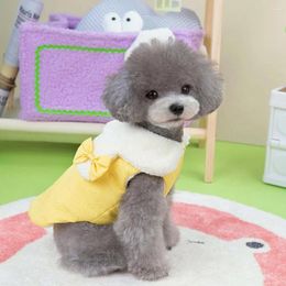 Dog Apparel Clothes Stylish Pet Winter Coat Adorable Heart Pattern Warm Button Closure For Cold Weather