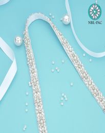 Wedding Sashes 1PC Rhinestones Bridal Belt Diamond Dress With Crystal Sash For Accessories WDD10587582094