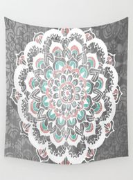 150200cm Indian Mandala Tapestry Totem Compass Mandragora Elephant Printing Beach Towels Yoga Mat Sun Block Round Bikini CoverUp8451767