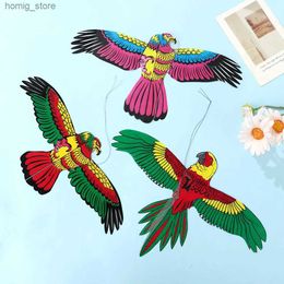 Fishing rod kite flying bird simulator flying bird flat eagle swallow parrot outdoor toy childrens large kite animal wing kite Y240416