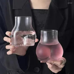 Wine Glasses BuShaped Mug Borosilicate Glass Novelty Cup Creative Transparent Milk Nordics Style Dining Table Decoration Accessories