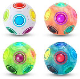Magic Rainbow Puzzle Ball Balls Toy Game Fun Stress Reliever Sensory Toys for Kids Boys Girls Teens Adults7444278