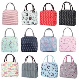 cute Fr Carto Tote Picnic Bag Fresh Insulati Cold Bales Thermal Oxford Waterproof Cvenient Leisure Bag Lunch Box Bag p2V1#