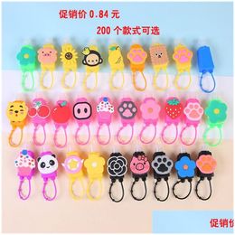 Cartoon Accessories 30Ml Hand Sanitizer Bottle Holder Cases Kids Students School Per And Sile Protective Er Set Random Pattern 5168 Dr Dht2D