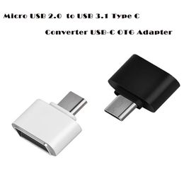 100pcslot new Phone Adapters Micro USB 20 Female to USB 31 Type C Male Converter USBC OTG Adapter gift ov24 6619033