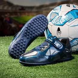 American Football Shoes Kids Boots Lacing Free Boys Soccer Non Slip Children Turf Futsal Sneakers Girls Cleats Youth Training Trainers