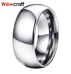 Wedding Rings 10mm Real Tungsten Carbide For Men Engagement Band Polished Shiny Domed Classic Couples Ring Comfort Fit9143505