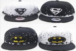 Korean version of the hat whole children039s bat superman embroidery baseball cap parentchild hip hop hiphop hat tide8088521