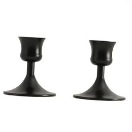 Candle Holders Cup Shaped Metal Candlestick Candelabras Taper Candles Table Centrepiece Candleholder For Dining Room Party Mantel