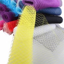 45cm Width Russian Veiling Hat Birdcage Veils Netting Mesh Fabric For Wedding Millinery Trim Netting DIY Hair Accories q7G3#